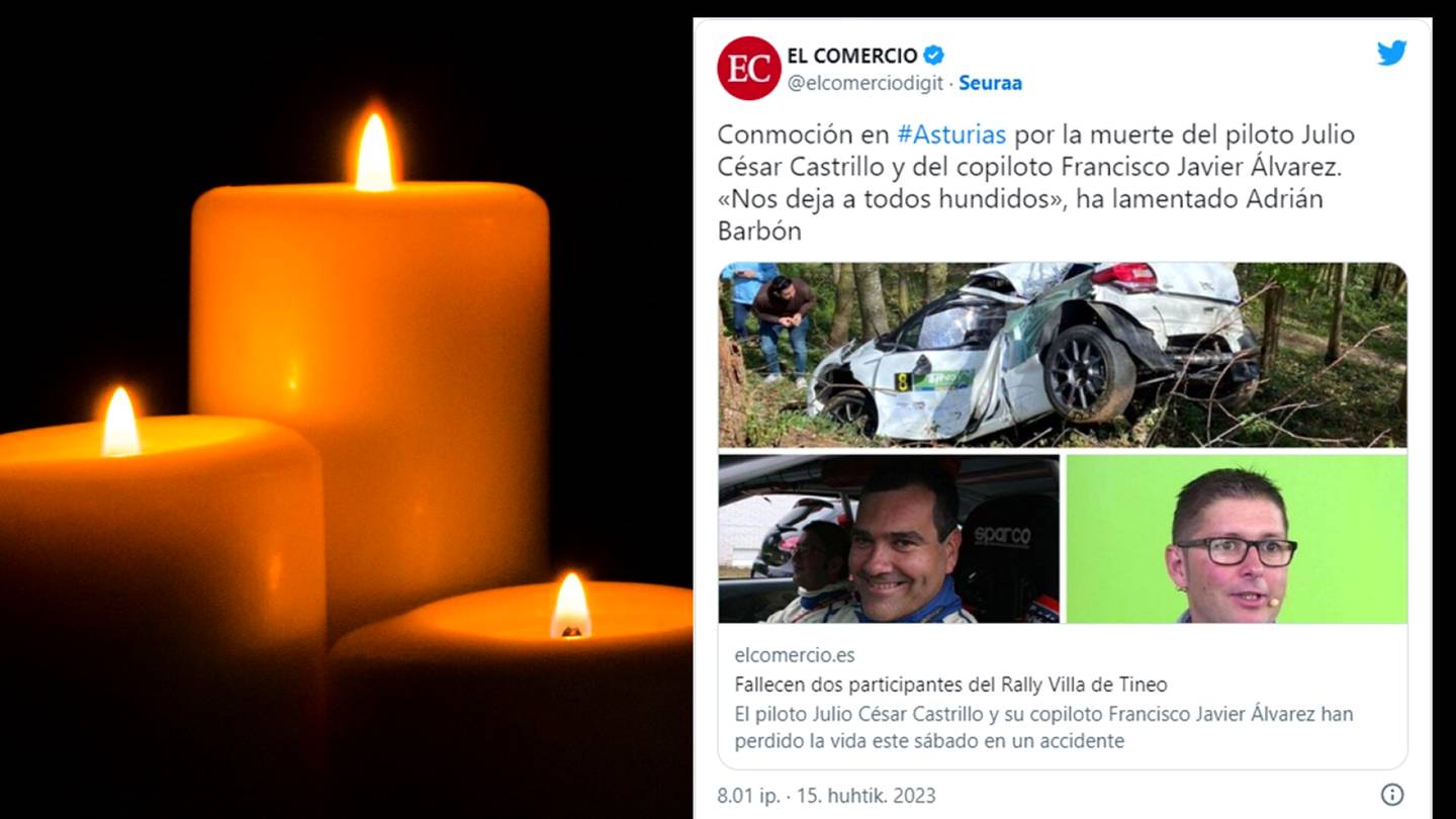 Ralli | Rallissa taas suuri tragedia – kuski ja kartturi kuolivat ulosajossa Espanjassa