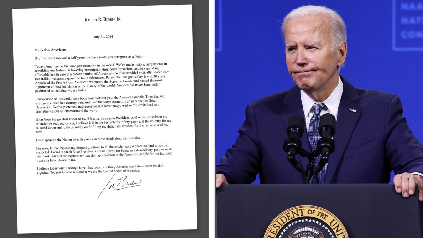 Yhdysvaltain presidentinvaalit | Näin Biden ilmoitti vetäytymisestään: HS käänsi kirjeen sanasta sanaan