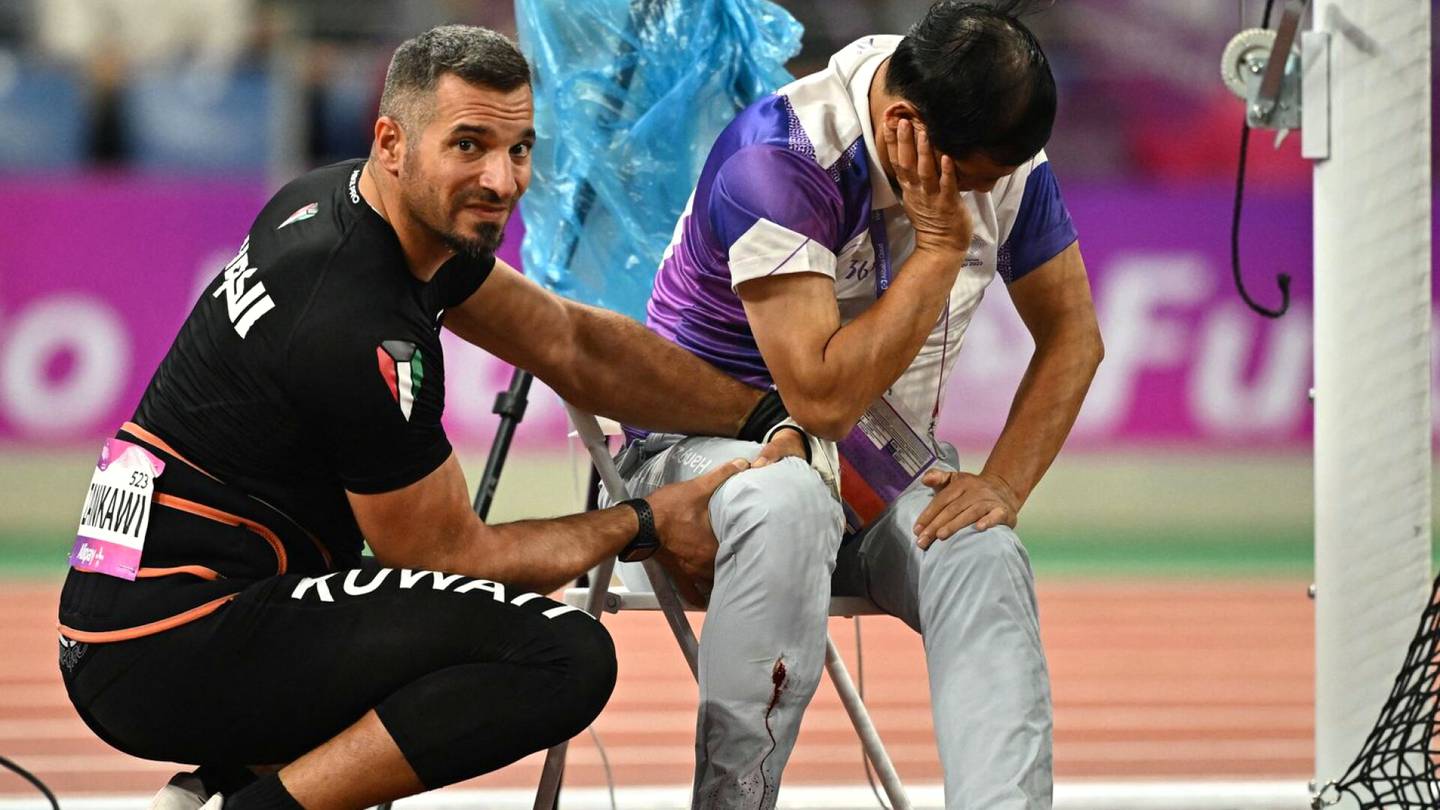Yleisurheilu | Moukari osui toimitsijaan Aasian kisoissa – jalka murtui