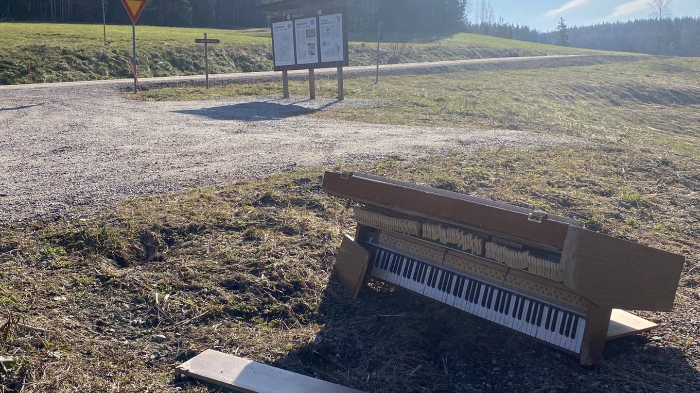 Roskaaminen | Joku jätti pianon Sipoonkorven kansallis­puistoon – ”Ihan järkyttävää”