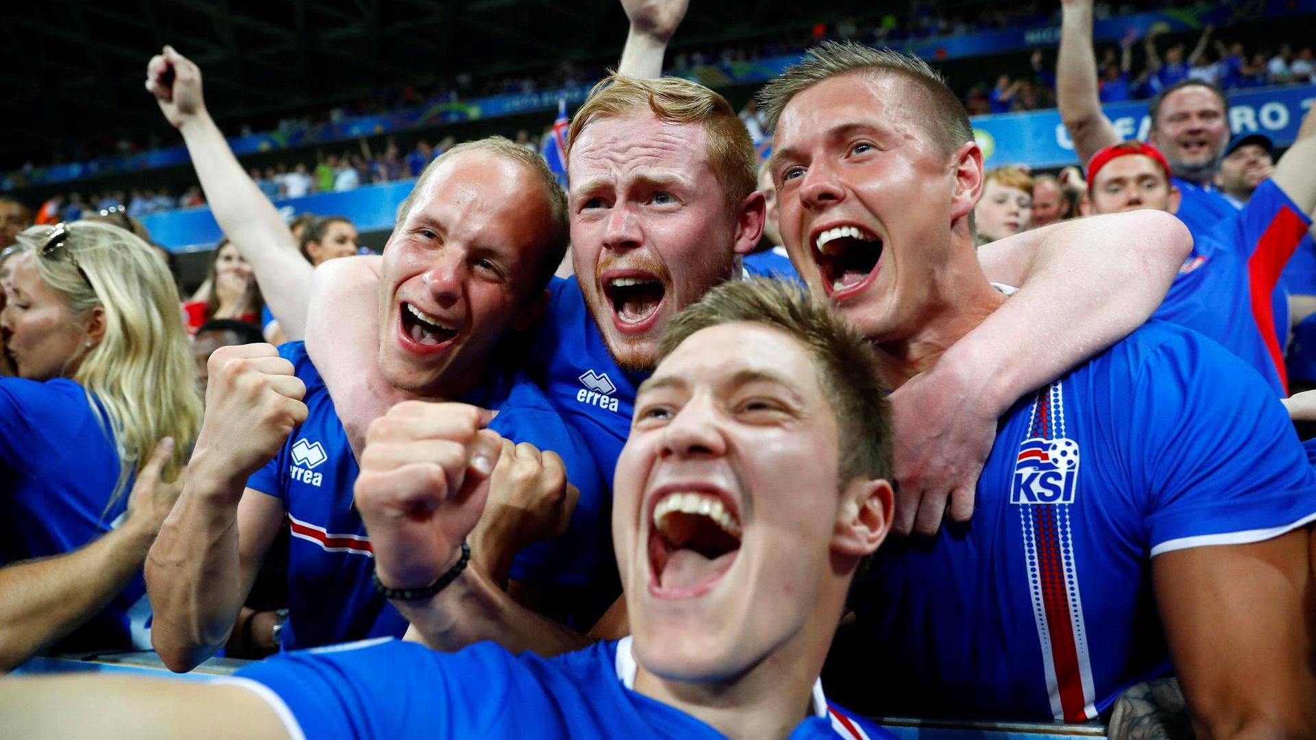 Islannin kannattajat huusivat iloaan irti, kun maa oli selvinnyt kahdeksan parhaan joukkoon. Voitto Englannista myös ampaisi heti kärkisijoille jalkapallon eurooppalaisten yllätysten rankingissa. Suurempi on vain Kreikan mestaruus kahdentoista vuoden takaa.