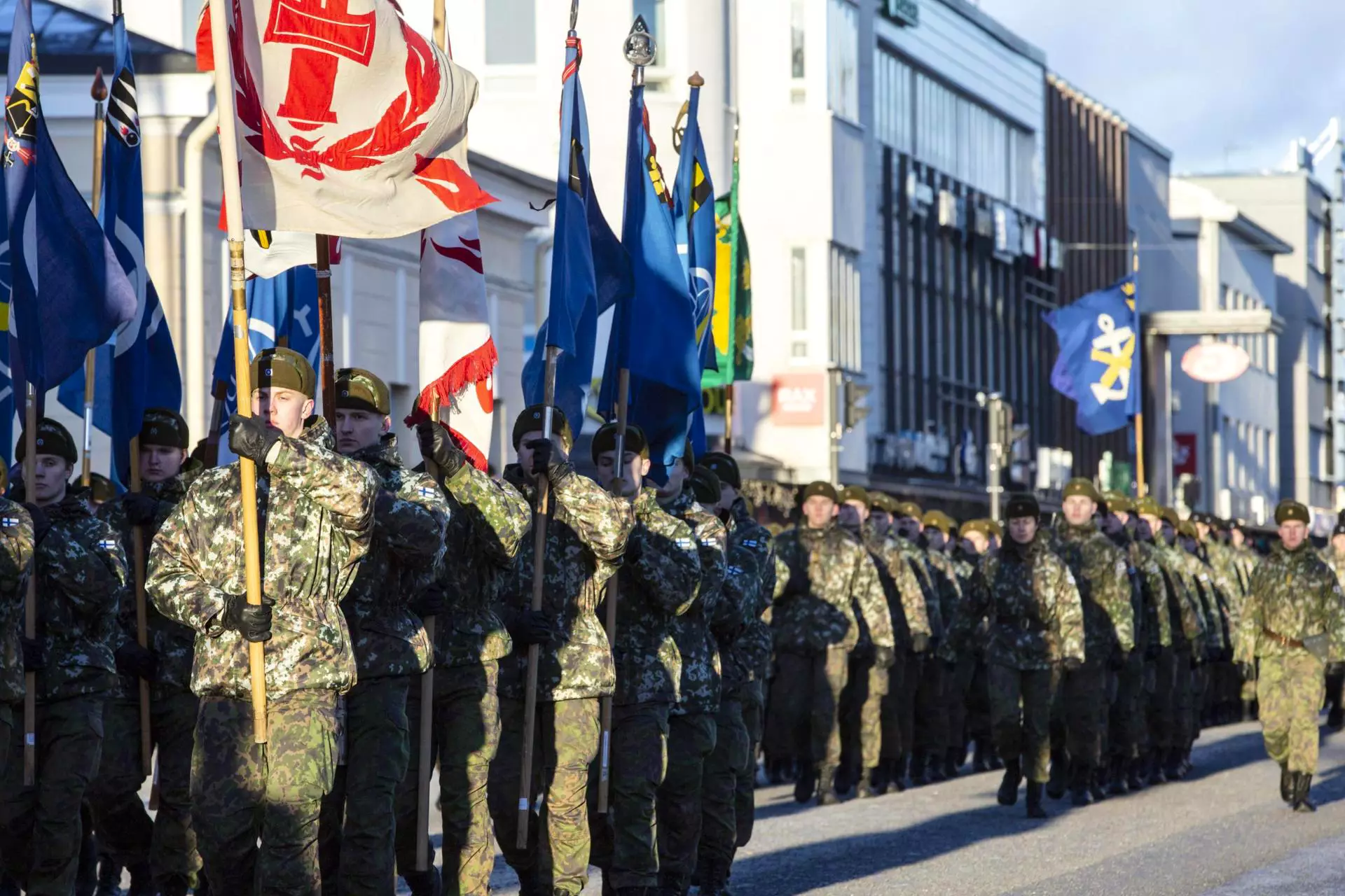 Военный парад в Финляндии парад, Финляндии, прошел, военный, честь, независимости, 101летия, Миккели , декабря, коллеги, dambiev, Военный, Оригинал, городе