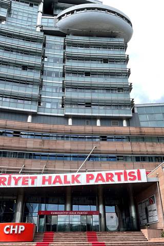 CHP-puolueen päämaja Ankarassa.
