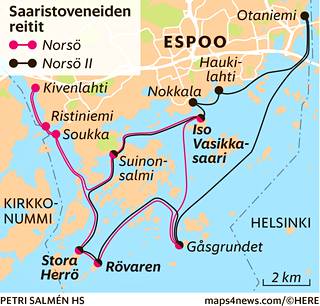 Reittivene vie päiväretkelle Espoon saaristoon - Matka 