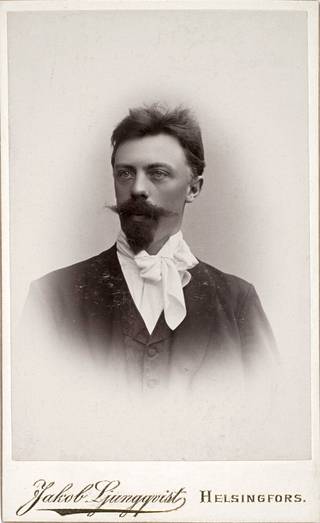 Torsten Wasastjerna 1890-luvulta peräisin olevassa valokuvassa.