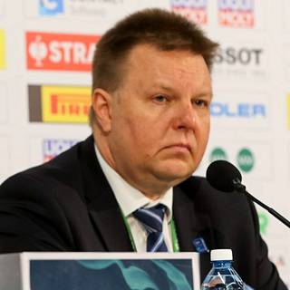 Harri Nummela kuvattuna jääkiekon MM-kisojen yhteydessä Tampereella 2022.