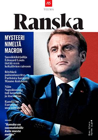 HS Teeman kannessa on presidentti Emmanuel Macron.