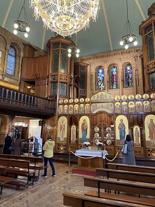 Ukrainian Catholic Church in central London.  As an Eastern Catholic church, it resembles, among other things, the Orthodox Church with its sacraments. 