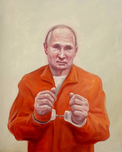 The Fighter -maalauksessa Vladimir Putin on joutunut vastuuseen teoistaan.