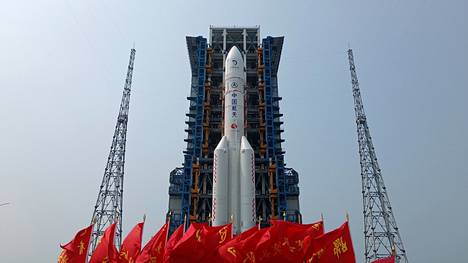 Kiinan laukaisi Chang’e-6-luotaimen perjantaina matkaan kohti Kuuta. Kuva on viime viikon lauantailta Etelä-Kiinan Hainanissa sijaitsevasta Wenchangin avaruuskeskuksesta.