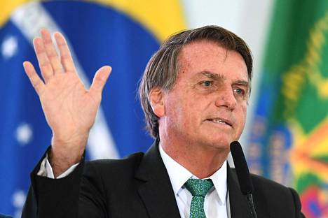 Jair Bolsonaro piti puhetta joulukuussa.