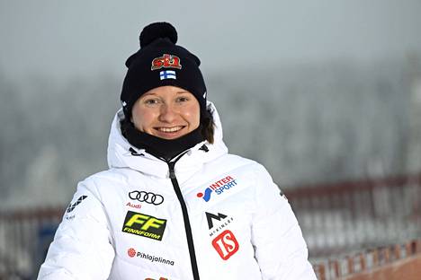 Johanna Matintalo kuvattuna maailmancupin aattona Rukalla 24. marraskuuta 2022.