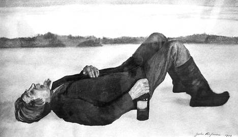 Juho Rissasen syntymästä on tänä keväänä kulunut sata vuotta. Ateneumin taidemuseo järjestää tapauksen kunniaksi juhlanäyttelyn, joka nähdään ensin Kuopiossa ja sitten Helsingissä. Rissasen maalaus Isän kuolema on vuodelta 1902.