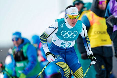 Ruotsin Charlotte Kalla vuoden 2018 olympialaisissa.