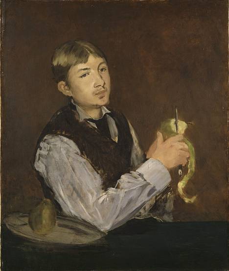 Édouard Manet’n Päärynänkuorijassa (1868) näkyy maalaustaiteen kehitys kohti impressionismia.