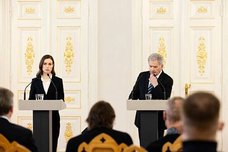 Pääministeri Sanna Marin (sd) ja tasavallan presidentti Sauli Niinistö kertoivat Suomen kannasta Ukrainan sotaan heti Venäjän hyökkäyksen jälkeen 24. helmikuuta. 