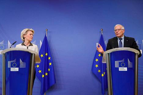 Euroopan komission puheenjohtaja Ursula von der Leyen ja EU:n ulkosuhteiden korkea edustaja Josep Borell kertoivat sunnuntaina EU:n aseavusta Ukrainalle.
