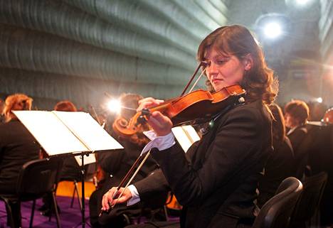 Soledarin suolakaivoksen sinfoniakonsertti järjestettiin 288 metrin syvyydessä.