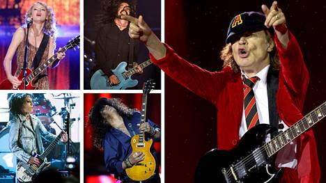 Taylor Swift, Dave Grohl, Joan Jett, Slash ja Angus Young luottavat Gibsoniin.