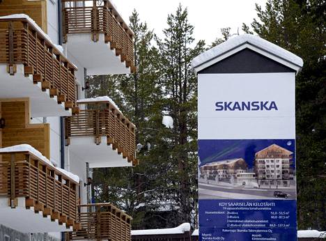 Skanskan rakentamia loma-asuntoja kaupan Saariselällä.