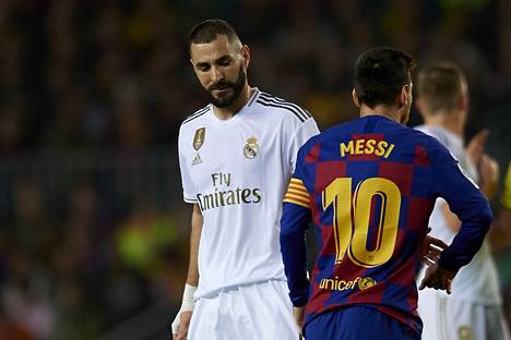 Karim Benzema ja Lionel Messi kohtasivat Espanjan liigassa aikanaan useasti. Tällä kaudella Benzeman Real pudotti Messin edustaman PSG:n Mestarien liigasta.