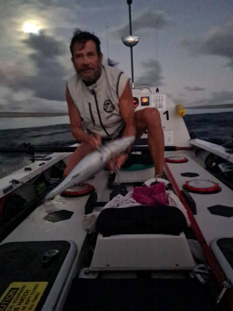 Markus Mustelin helped the tuna back into the sea.