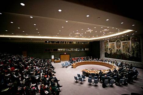 Turvallisuusneuvosto kokoontuu YK:n päämajassa New Yorkissa.