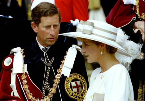 Prinssi Charles ja prinsessa Diana vuonna 1992.
