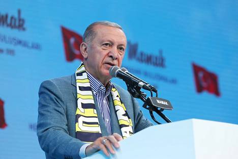 Presidentti Recep Tayyip Erdoğan puhui Ankarassa keskiviikkona.