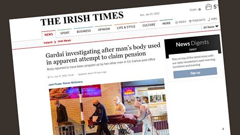 Muun muassa The Irish Times kertoi huijausyrityksestä ja sen tutkinnasta verkkosivuillaan.