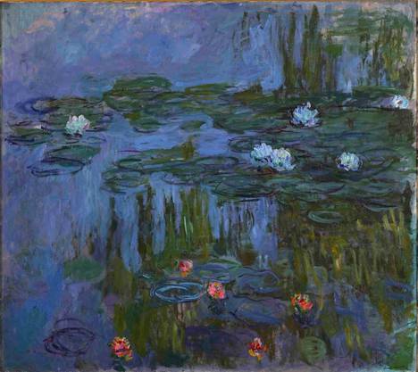 Claude Monet’n Les Nymphéas -sarjan maalaus (1914–1915) on Portlandin taidemuseossa Oregonissa.