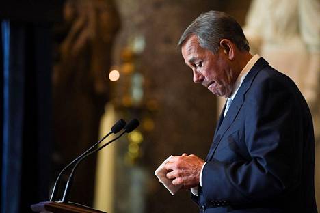 Edustajainhuoneen entinen puheenjohtaja John Boehner turhautui aikanaan puolueensa konservatiivisimpaan siipeen. 