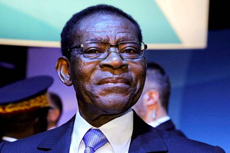 Päiväntasaajan Guinean presidentti Teodor Obiang osallistui Pariisin rauhanfoorumiin marraskuussa 2019.