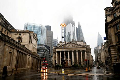 Britannian keskuspankin, Bank of Englandin, pääkonttori Lontoossa.