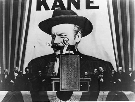 Ohjaaja Orson Welles näytteli itse Citizen Kane -elokuvan pääosan.