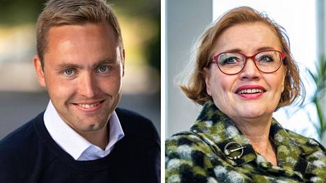 Espoon terveyspalvelujen johtaja Markus Paananen ja Vantaan kaupunginjohtaja Ritva Viljanen.
