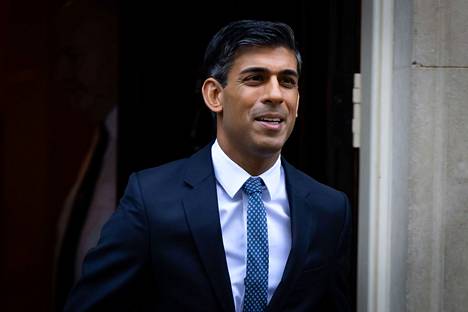 British Conservative Prime Minister Rishi Sunak is leaving his official residence for the Prime Minister's Question Hour in the lower house of Parliament on Wednesday.