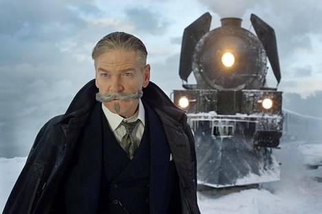 Kenneth Branagh näyttelee Hercule Poirotia ohjaamassaan elokuvassa Idän pikajunan arvoitus.