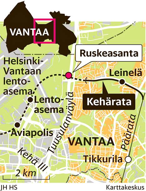 Vantaa ei maksa Ruskeasannan asemaa - Kaupunki 