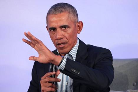 Yhdysvaltain entinen presidentti Barack Obama puhui Obama Foundation -säätiön tapahtumassa Chicagossa tiistaina.