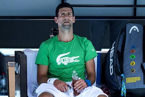 Novak Djokovic ehti harjoitella Australiassa, mutta turnaus jäi häneltä väliin.