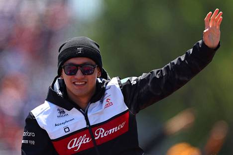 Alfa Romeon tulokaskuljettaja Guanyu Zhou on kerännyt tällä kaudella jo viisi pistettä formula ykkösten MM-sarjassa. 