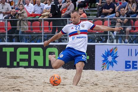 The striker of the Russian national team, Fyodor Semskov, was the best scorer of the beach soccer tournament of the CIS Games.  He scored 12 goals.