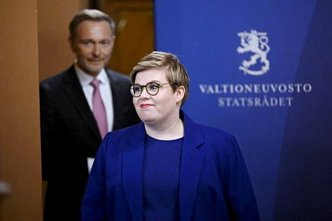 Keskustan puheenjohtaja Annika Saarikko tapasi kollegansa, Saksan valtiovarainministeri Christian Lindnerin Helsingissä keskiviikkona.
