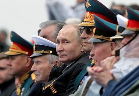 Venäjän presidentti Vladimir Putin osallistui toisen maailmansodan päättymisen muistoksi pidettyyn voitonparaatiin Moskovassa 9. toukokuuta 2021.