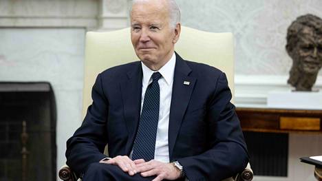 Yhdysvaltain presidentti Joe Biden kuvattuna Valkoisessa talossa 7. toukokuuta.