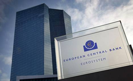 Euroopan keskuspankin päärakennus Frankfurtissa. 