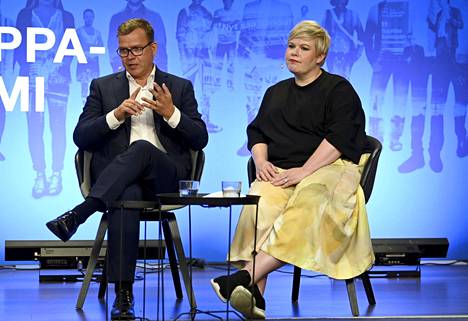 Kokoomuksen puheenjohtaja Petteri Orpo ja keskustan puheenjohtaja Annika Saarikko osallistuivat Eurooppa-foorumin keskustelutilaisuuteen viime viikolla.