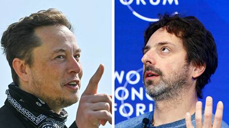 Miljardöörit Elon Musk (vas.) ja Sergey Brin ovat tunteneet toisensa jo vuosikausia.