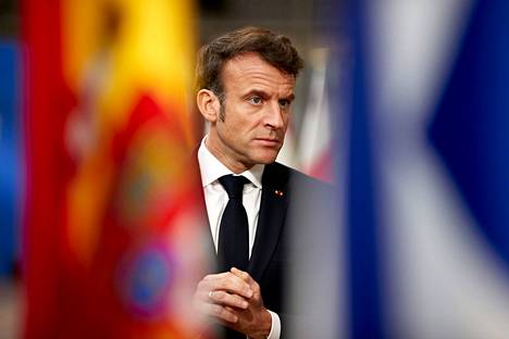 Ranskan presidentti Emmanuel Macron saapui Brysseliin yhdessä Volodymyr Zelenskyin kanssa.